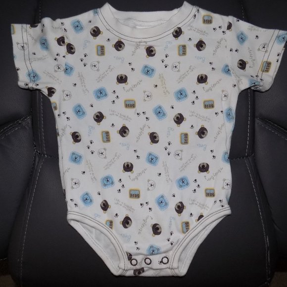 Little Legends Teddy Bear Print Snap Tee Shirt - Picture 1 of 3